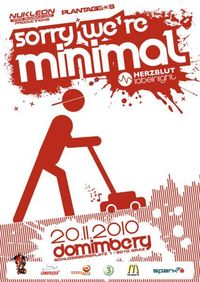 Sorry we're Minimal - Herzblut labelnight