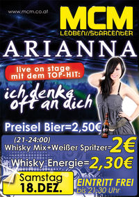 Arianna live on stage!